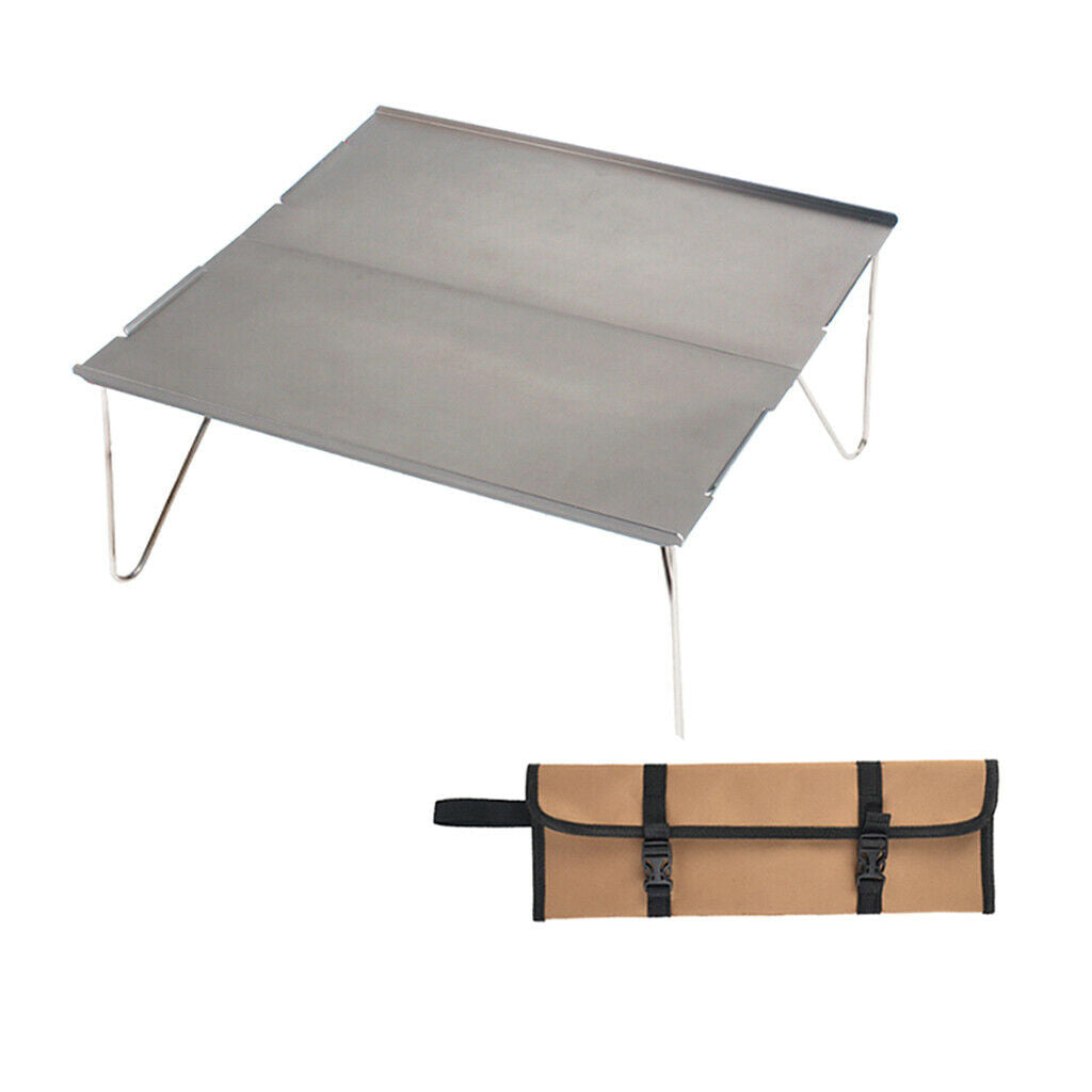 Portable Small Folding Table Lightweight for Outdoor Camping Picnic Gray