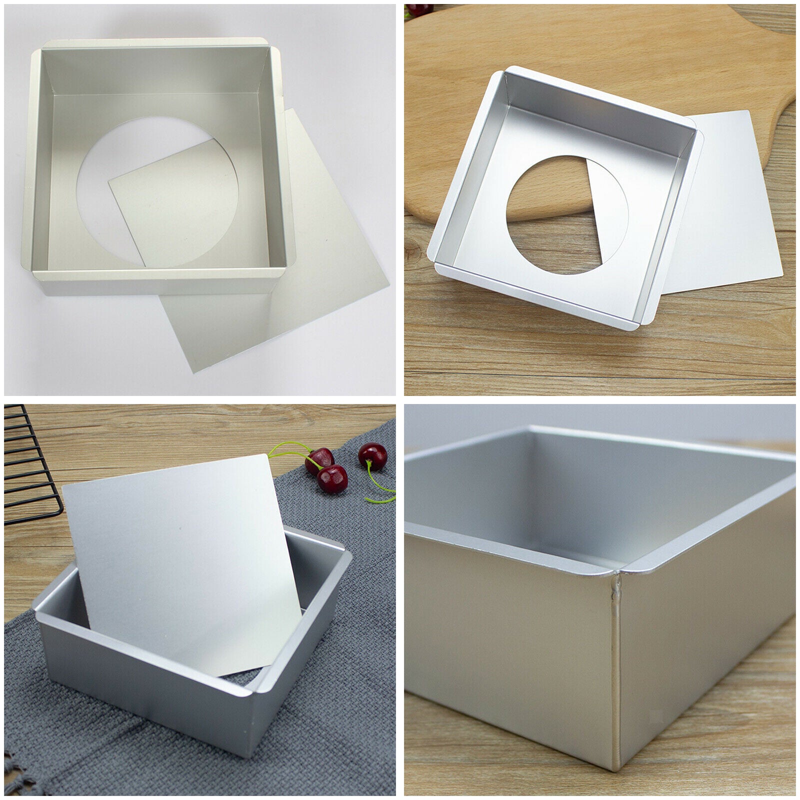 6 Inches Cake Pan with Removable Bottom Bakeware for Bread Cheese Cake