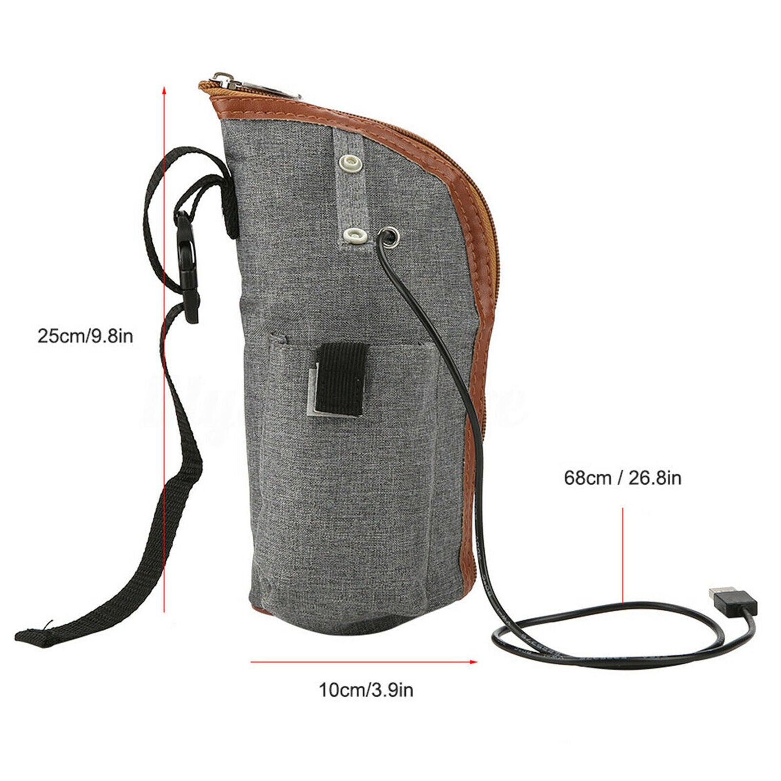 Baby Milk Bottle Heater Portable USB Heating Intelligence Travel Milk Warmer Bag