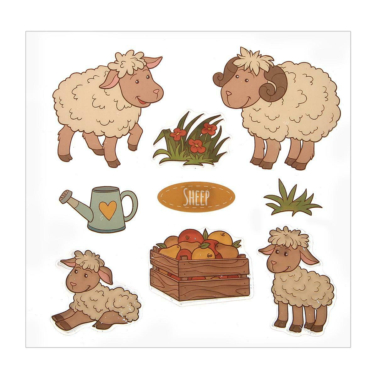 Sheep Silicone Stamp+Metal Cutting Dies Stencil Scrapbook Album Decor Craft