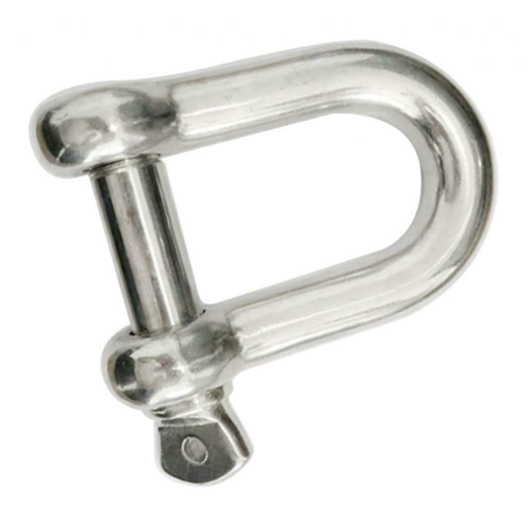 14MM Lifting Towing Bow D Shackle Buckle D-Ring Anti-rust For Mairne Boat RV