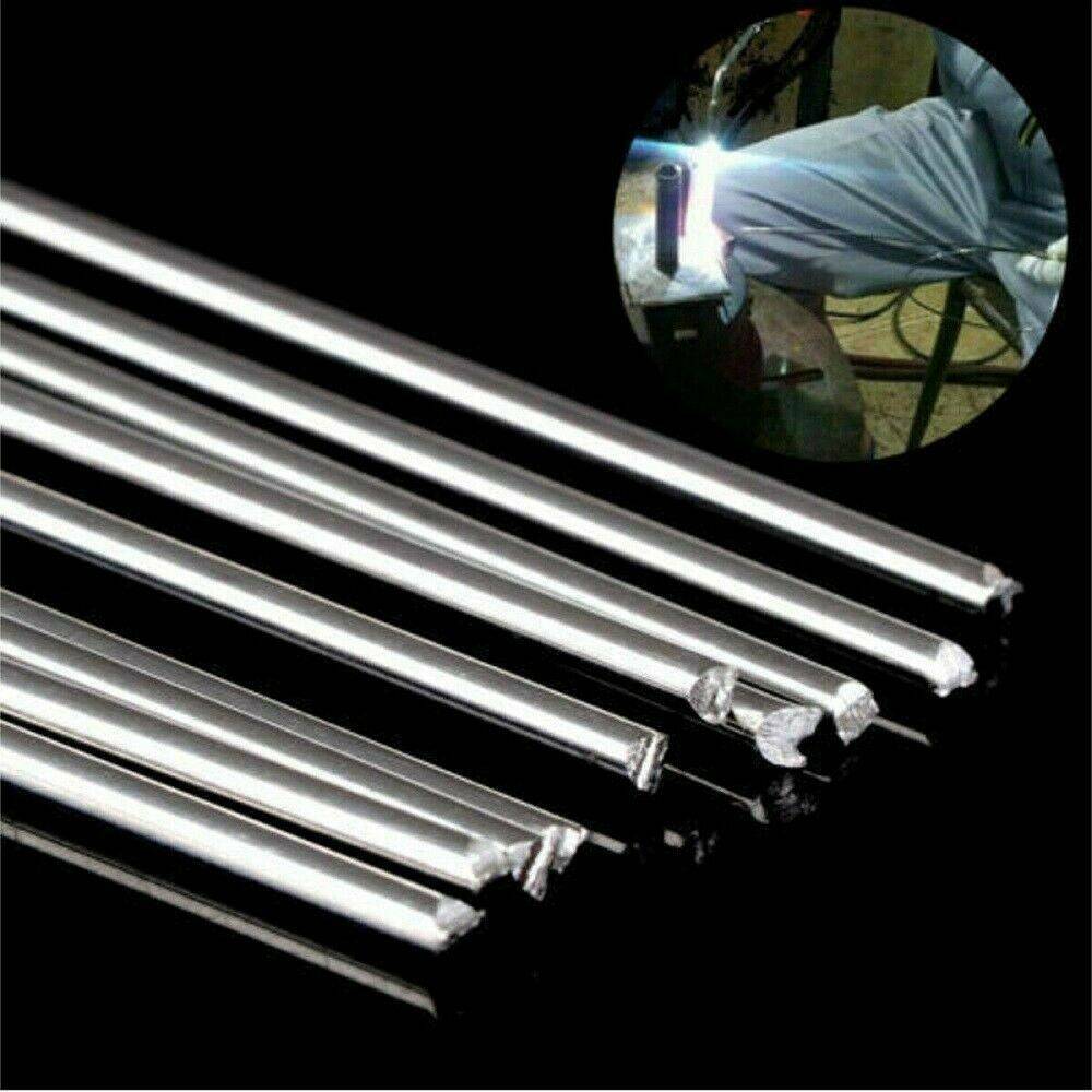 10PCS 1.6mm 50cm/1.64ft Solution Welding Flux-Cored Rods Aluminum Wire Brazing@