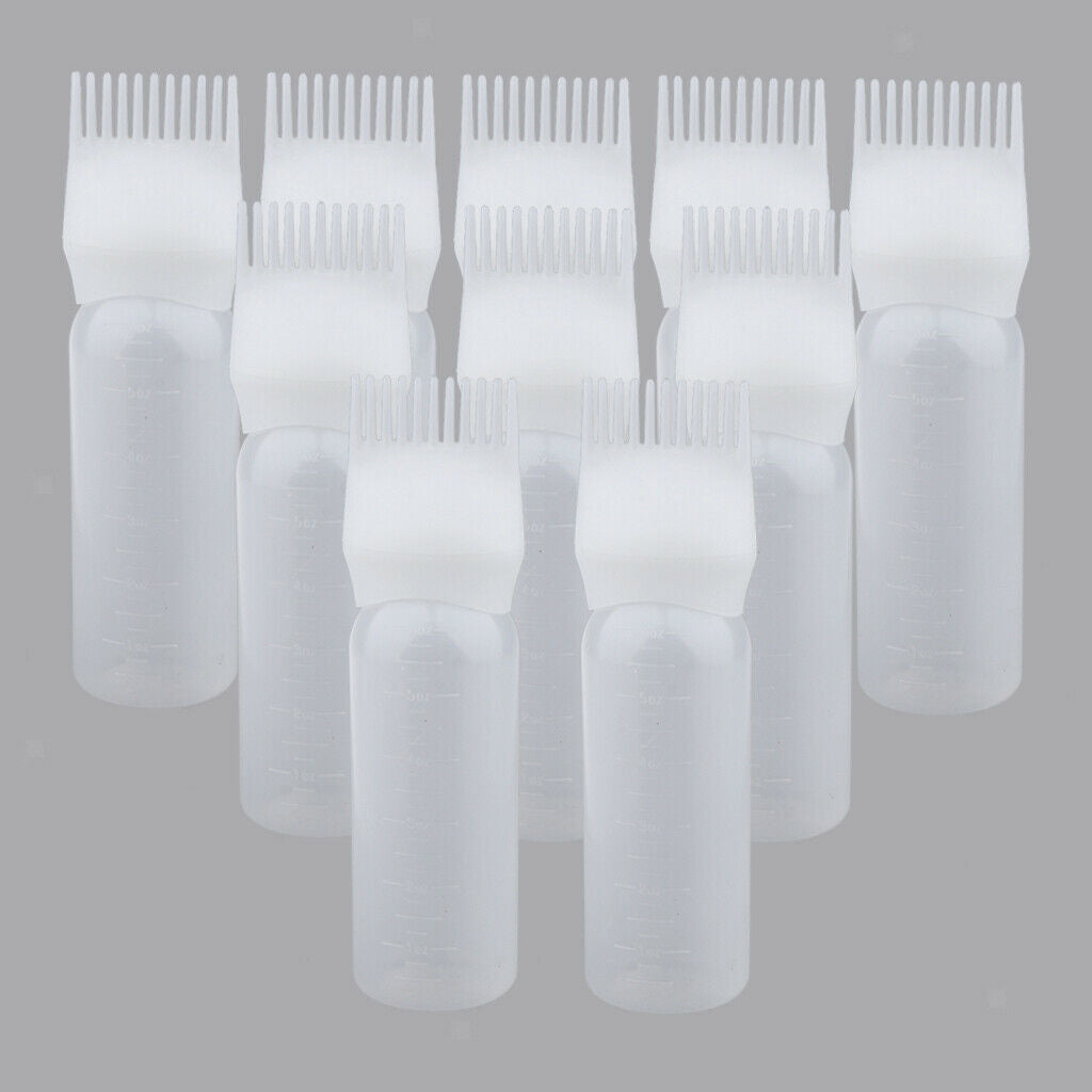 10x Hair Dye Tint Bottle Applicator Brush Scalp Treatment Dyeing Comb Tool
