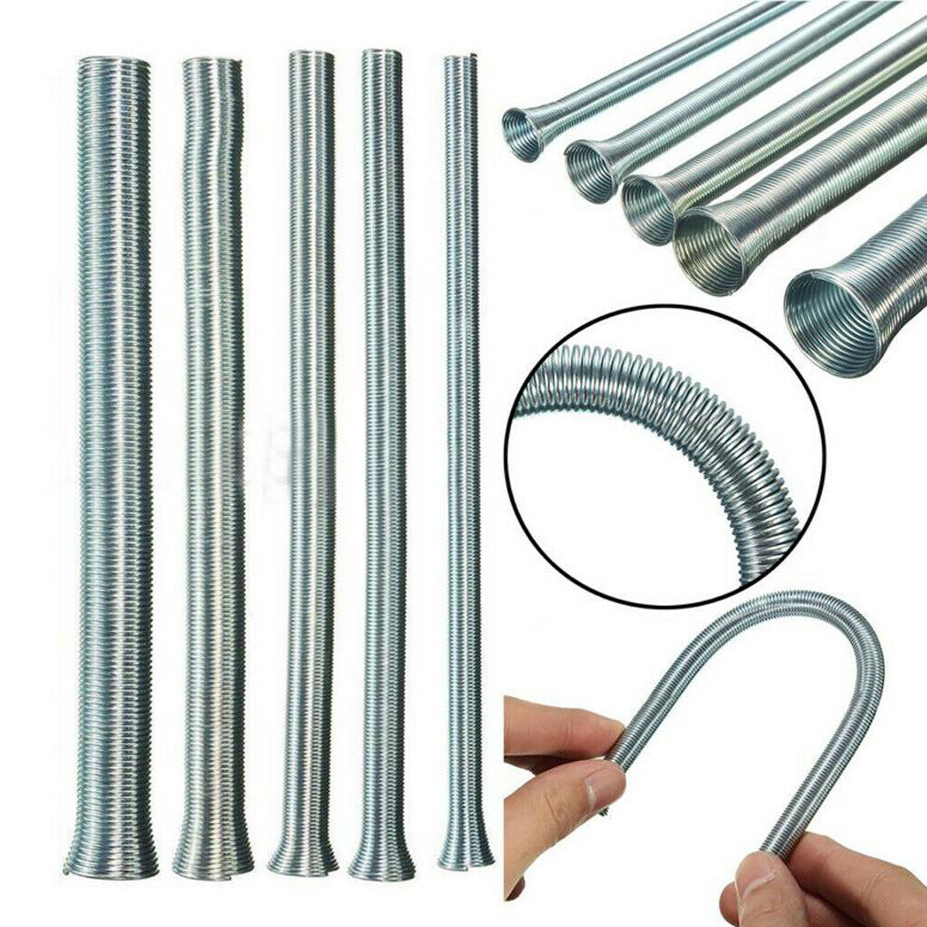5x Spring Steel Bending Tube Kit 1/4" 5/16" 3/8" 1/2" 5/8" O.D. 21cm Long