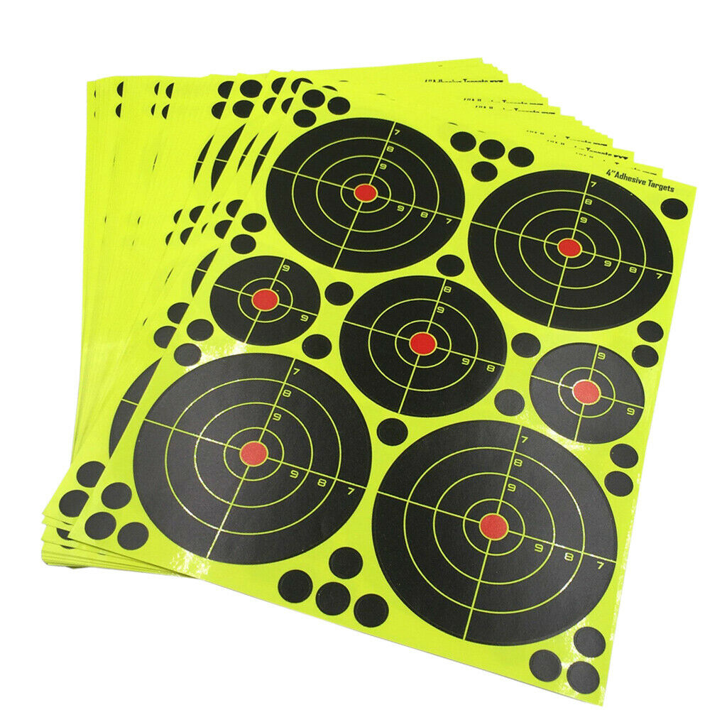 20x Splatter Reactive Target Shooting Paper Target Shooting Accessories