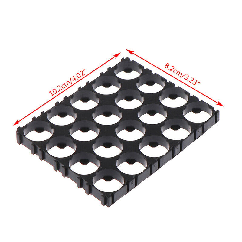 5Pcs 4X5 Black Cell 18650 Plastic Spacer Frame Radiating Holder Bracket S.l8