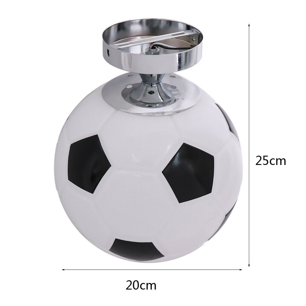 Kid' Bedroom Glass Football Ceiling Light Soccer Ceiling Light Fixtures 220V