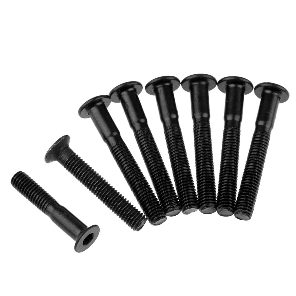 2X 8 Pieces Skateboard Longboard Mounting Bolts Screws Nuts Hardware Set 35mm