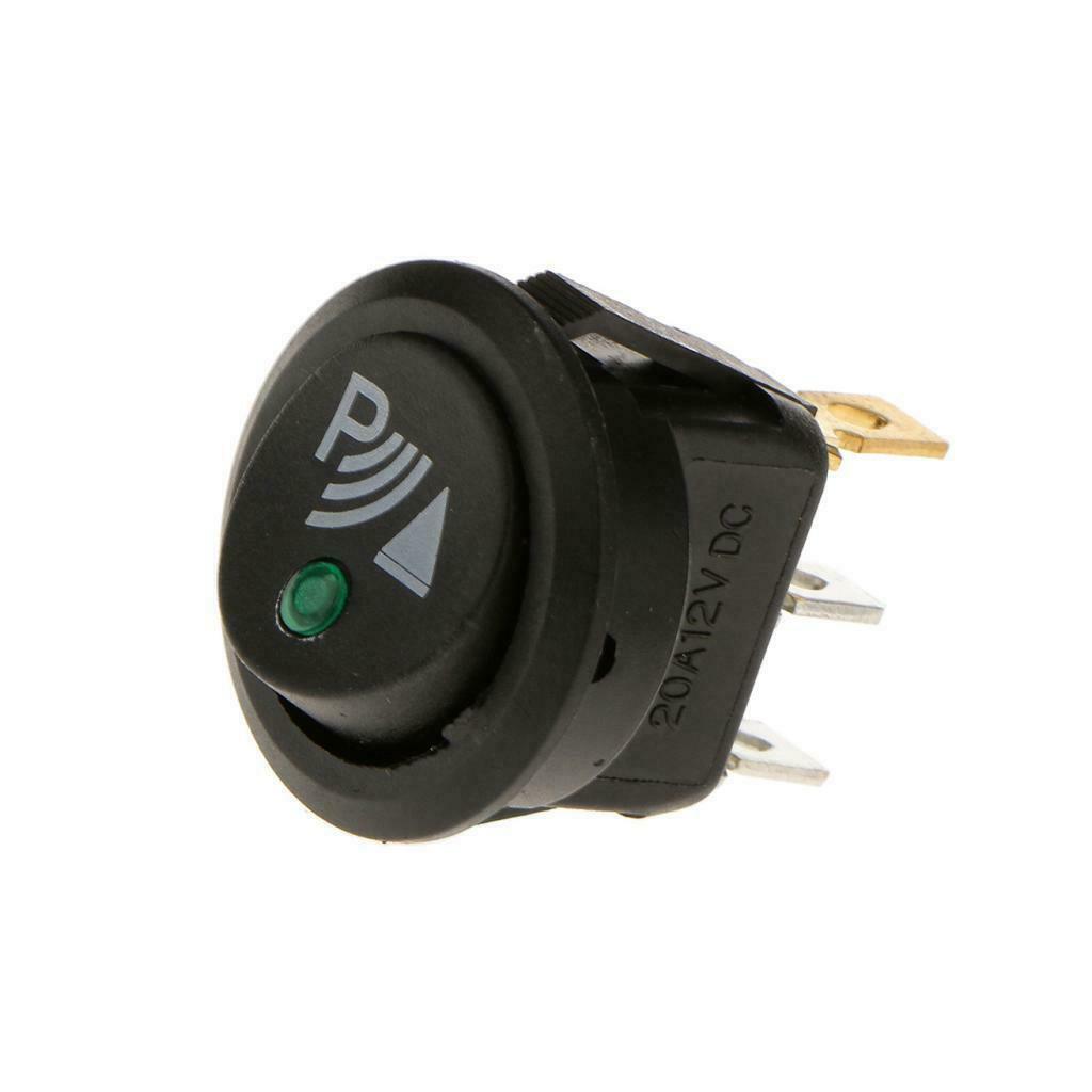 Front Rear Parking Reversing Sensor ON/OFF Rocker Switch With Illuminated