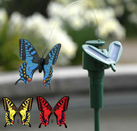 Solar Power Vibration Dancing Butterflies Flying Solar Garden Outdoor Decoration