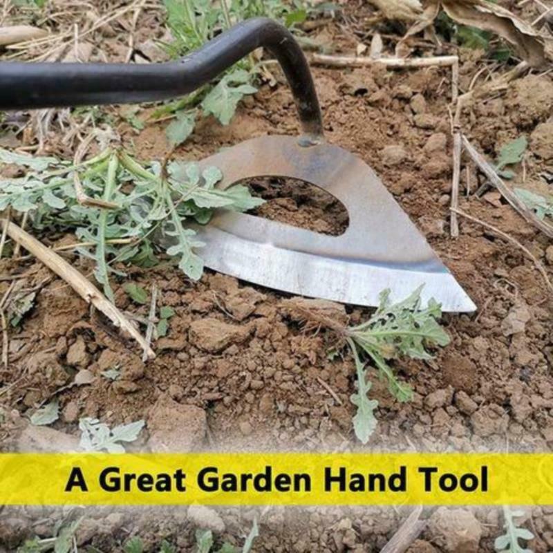 All-steel Hardened Hollow Hoes Handheld Weeding Rake Planting Vegetable FarmBDA