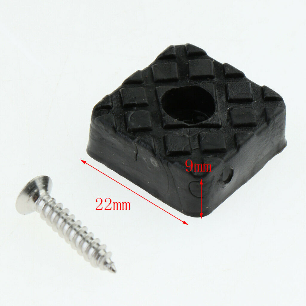 20pcs Square Rubber Feet for Wooden Furniture Home Improvement Hardware with