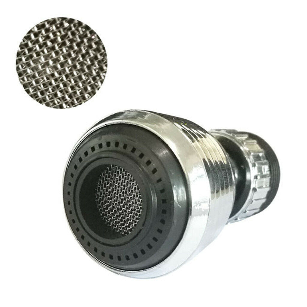 Rotate Tap Aerator Anti Splash Water Saver Chrome Plated Spout Filter Washer