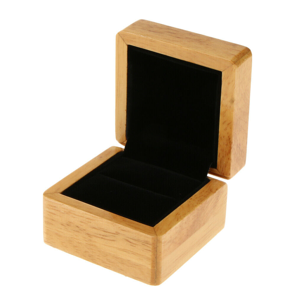 Solid Wood Ring Gift Box Handmade Decorative Jewelry Storage Box Collection