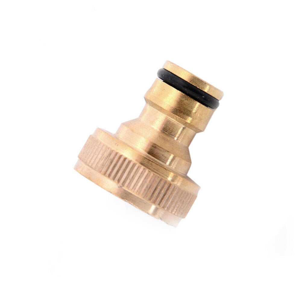 3/4'' Brass Tap Adaptor Hose Pipe Fitting Tap Hosepipe Quick Connector ZS DS Gy