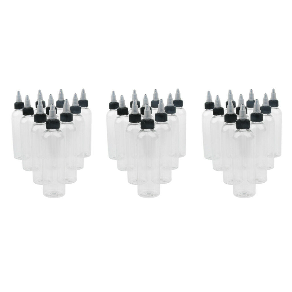 30x Plastic Empty Squeeze Bottles With Twist   Liquid Glue Bottle Paint