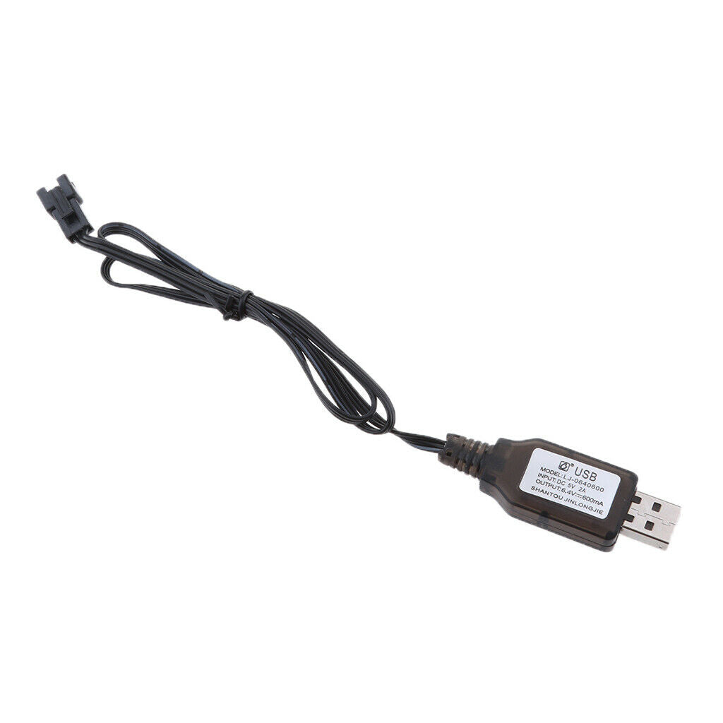 Premium 6.4V USB to SM-3P Lithium Battery Charger Cable for RC Drone