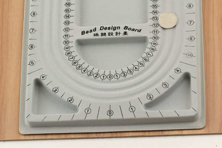Flocked Bead Board Necklace Design Tray Organizer Jewelery Making TOP