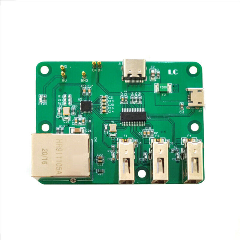 USB to Ethernet Expansion Board for Raspberry Pi Zero HUB Adapter 3 USB 10/1A7B1