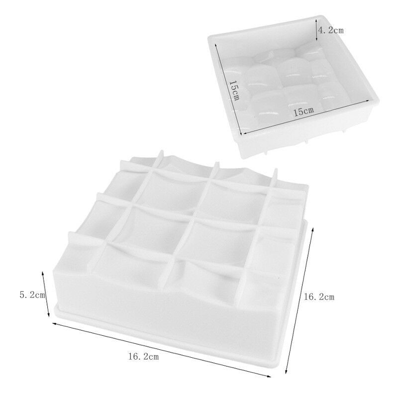 Geometric Eggshell  Silicone Cake Mold Decoration Tools Mousse Cakes