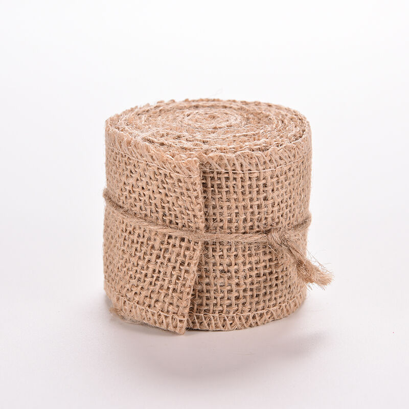 Natural Jute Hessian Burlap Ribbon Rustic Weddings Belt Strap Floristry K.l8