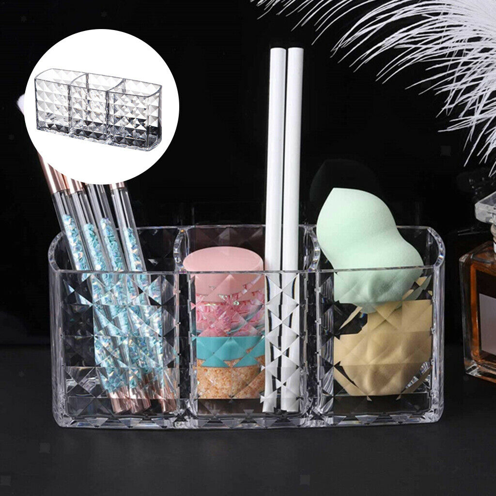 Makeup Brush Holder Organizer Lipstick Eyeliners Pen Container Storage Case
