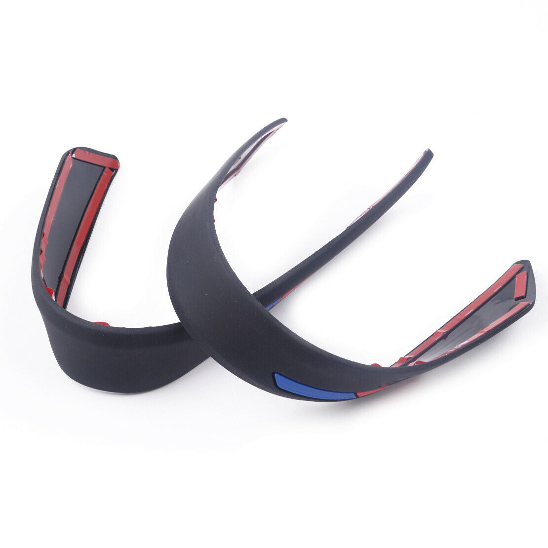 2X Black Silicone Front Rear Bumper Anti Scratch Protector Strip as