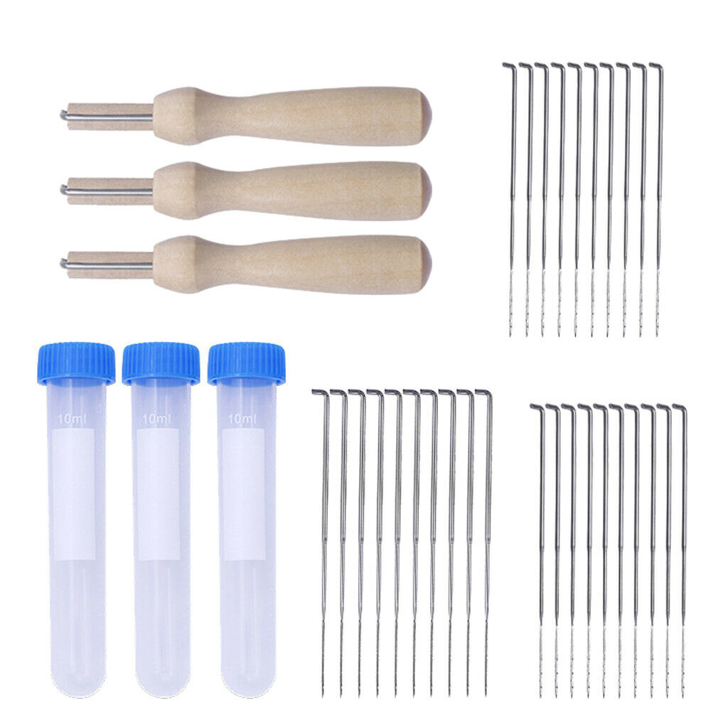 30Pieces Wool Felting Needles Tool Kit 30Pcs Needles 3Pcs Needle Felting Pen