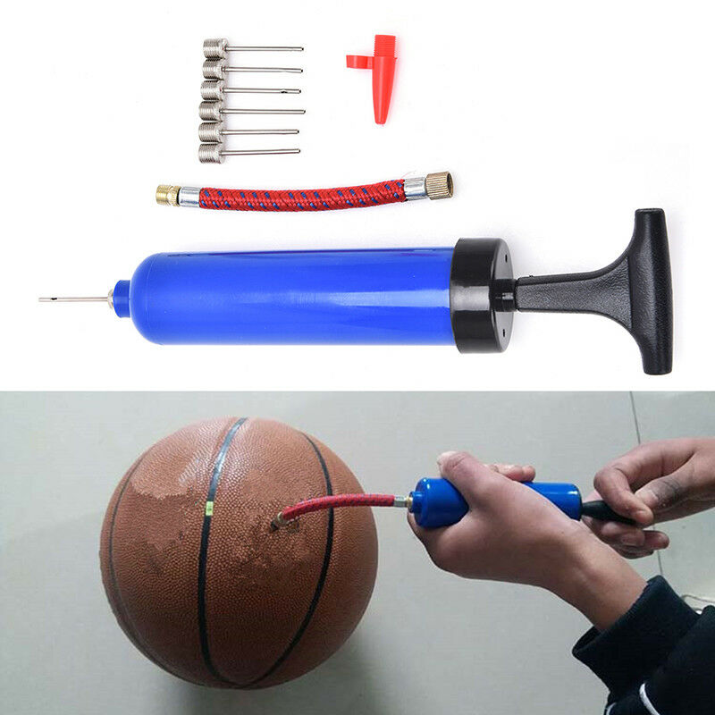 8" Inflator Ball Pump Needles Valve Adapter Set For Basketball Football_DD