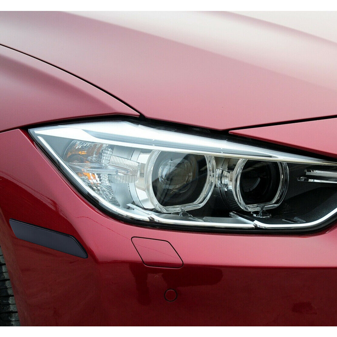 Smoked Bumper Side Marker Reflector Lights Fits For BMW 3 Series F30 2013-2015