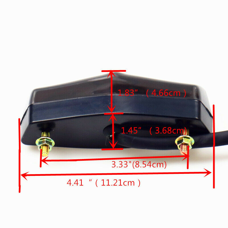 Smoke LED Tail Brake Stop Light Dual Sports Off Road ATV Dirt Cruiser Choppers