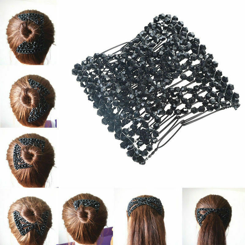 Women Butterfly DIY Easy Bun Maker Double Hair Comb Clip Hair Styling Tools