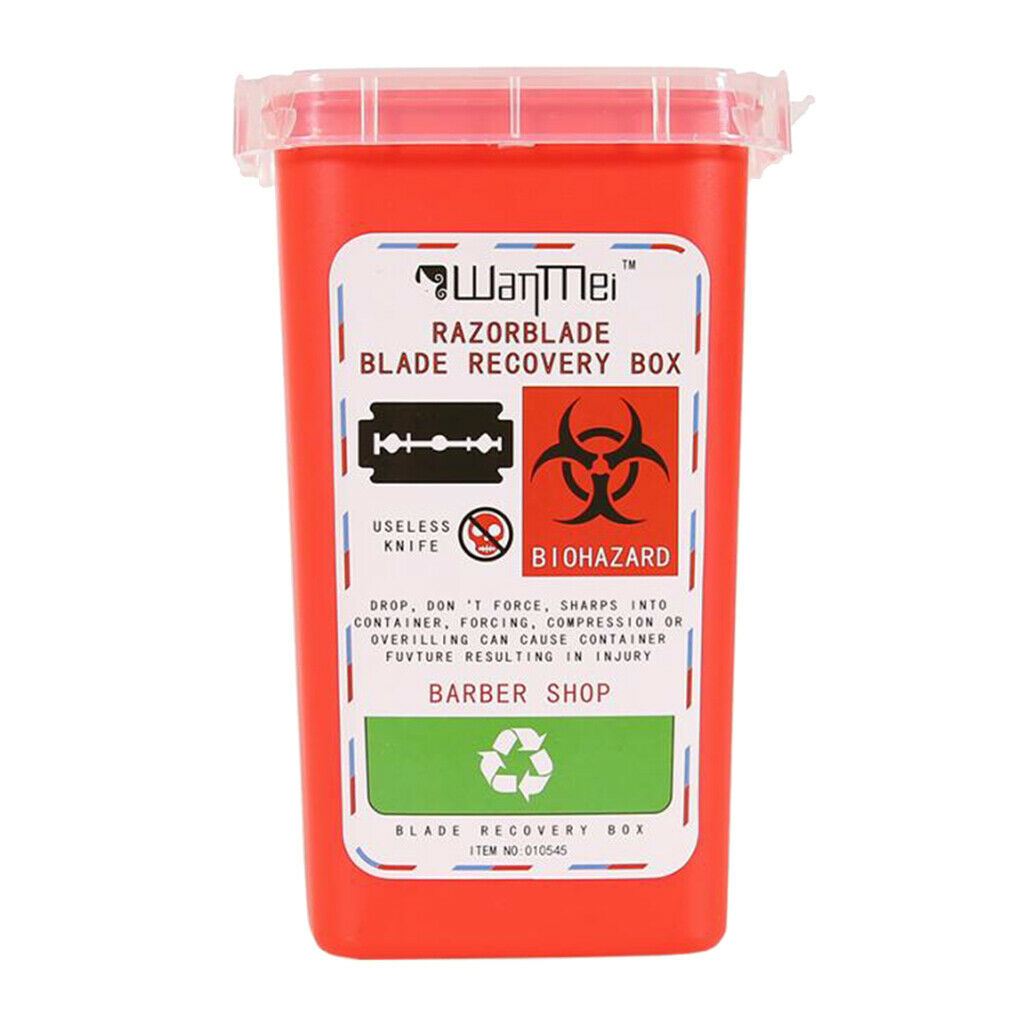 Plastic Small Sharps Biohazard Needles Blades Disposal Container Bin 3 Color