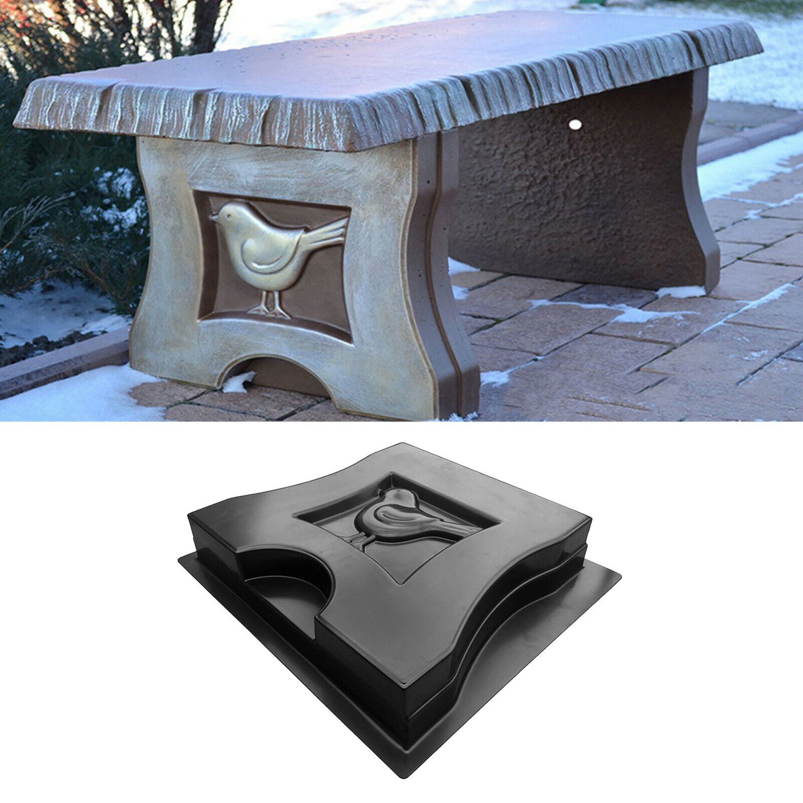 DIY Bench Leg Mould Bird Shaped Stepping Stone Mould Pavement Garden Benches