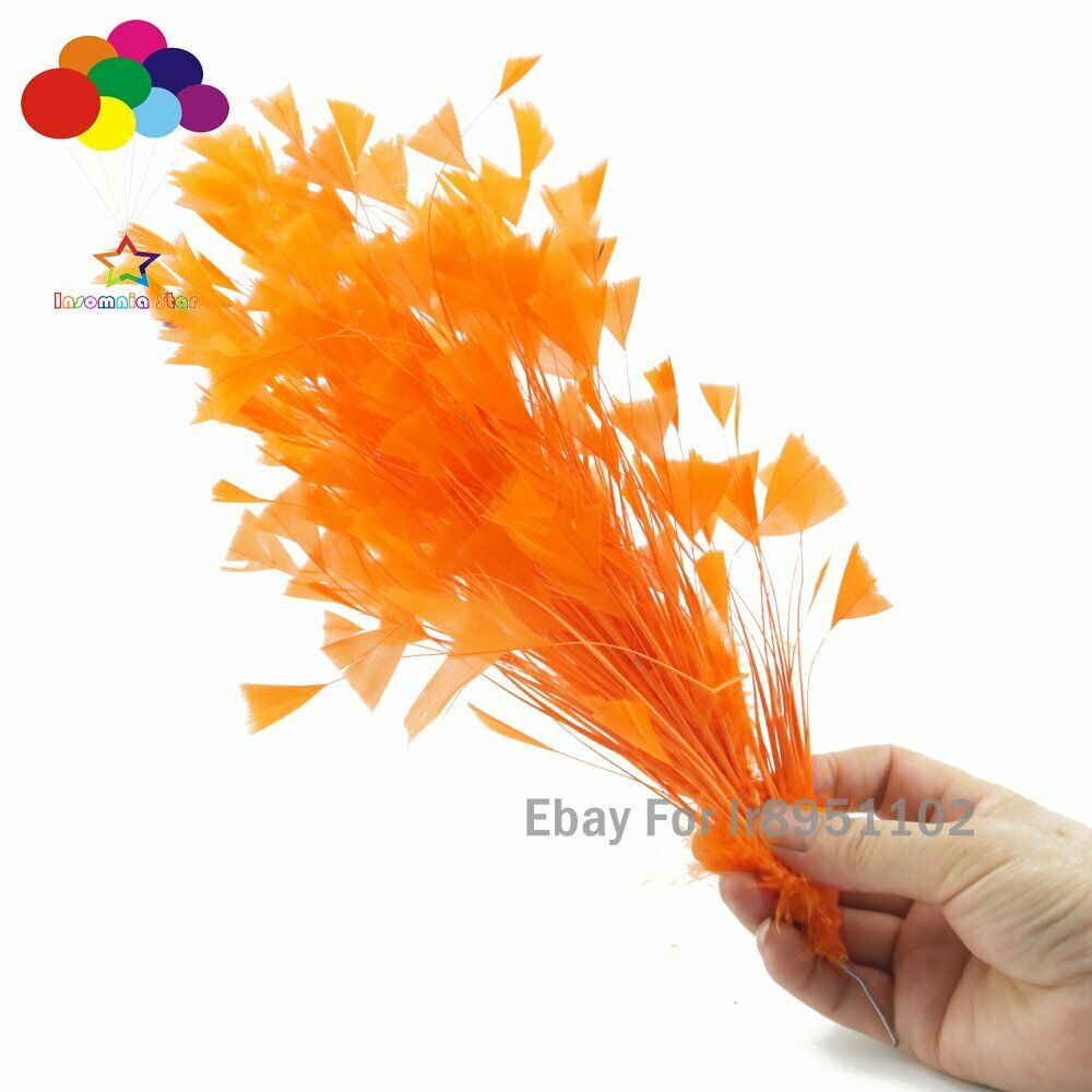 Orange 1Pcs 30CM Turkey Feathers for DIY Jewelry Wedding Party Decoration Crafts
