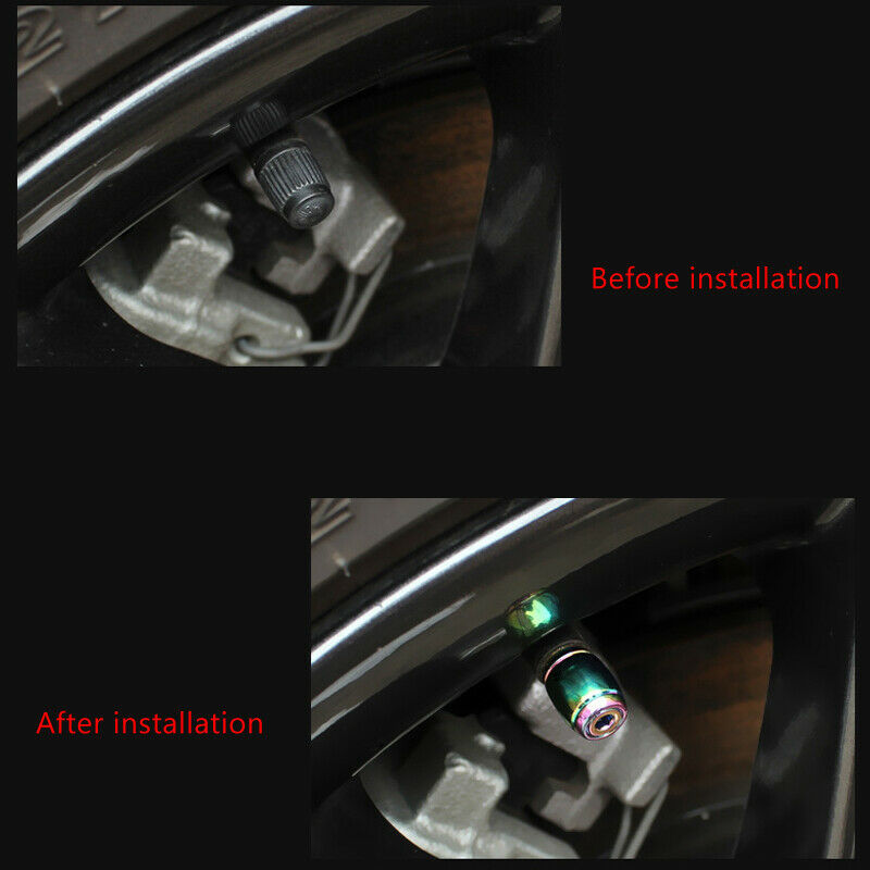 4pcs Alloy Car Wheel Tire Valve Cap Truck Nozzle Cover Anti-theft Air Dust Caps