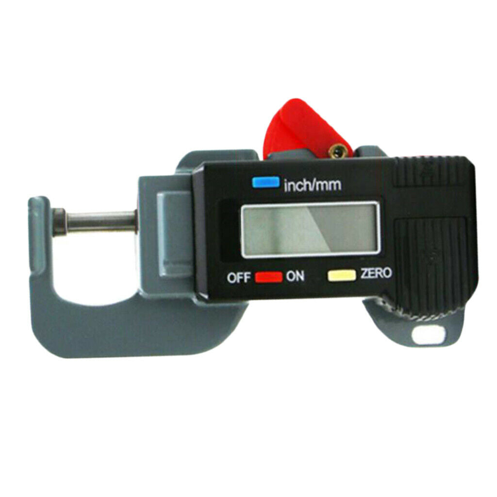 Digital Thickness Gauge LCD 0-12.7mm Thickness Meter Micrometer Measuring