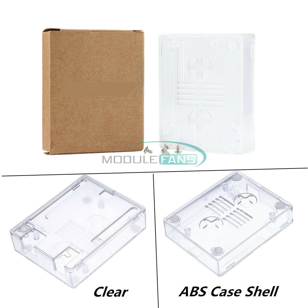 ABS Case Shell Enclosure Clear Box+Screw For Arduino Mini/Micro/Type USB UNO R3