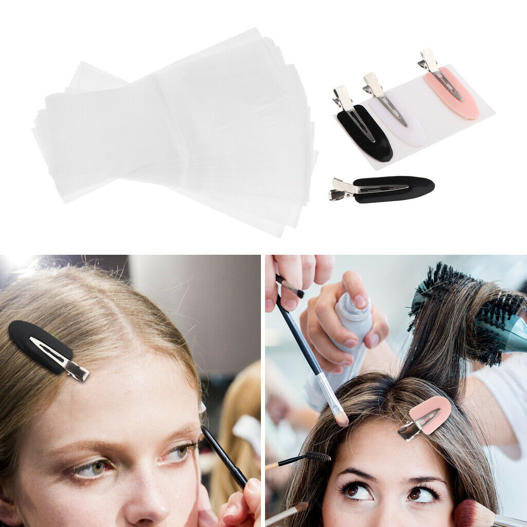 50Pcs Reusable Hair Dyeing Highlight Paper Sheets and 4Pcs Clip Styling