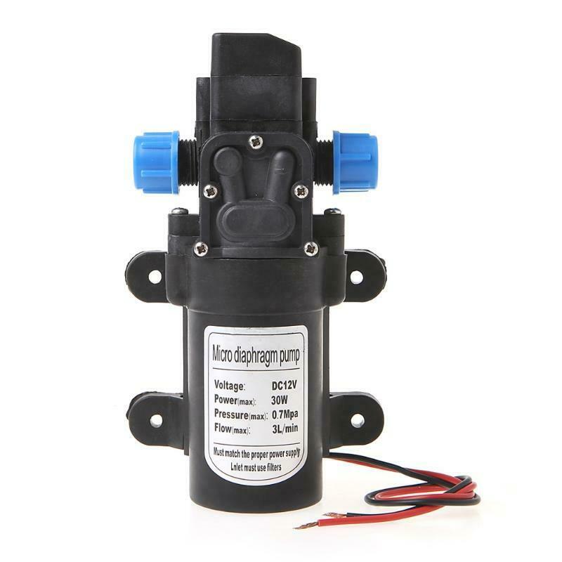 DC 12V 30W 0142 Motor High Pressure Diaphragm Water Self Priming Pump 3L/Min
