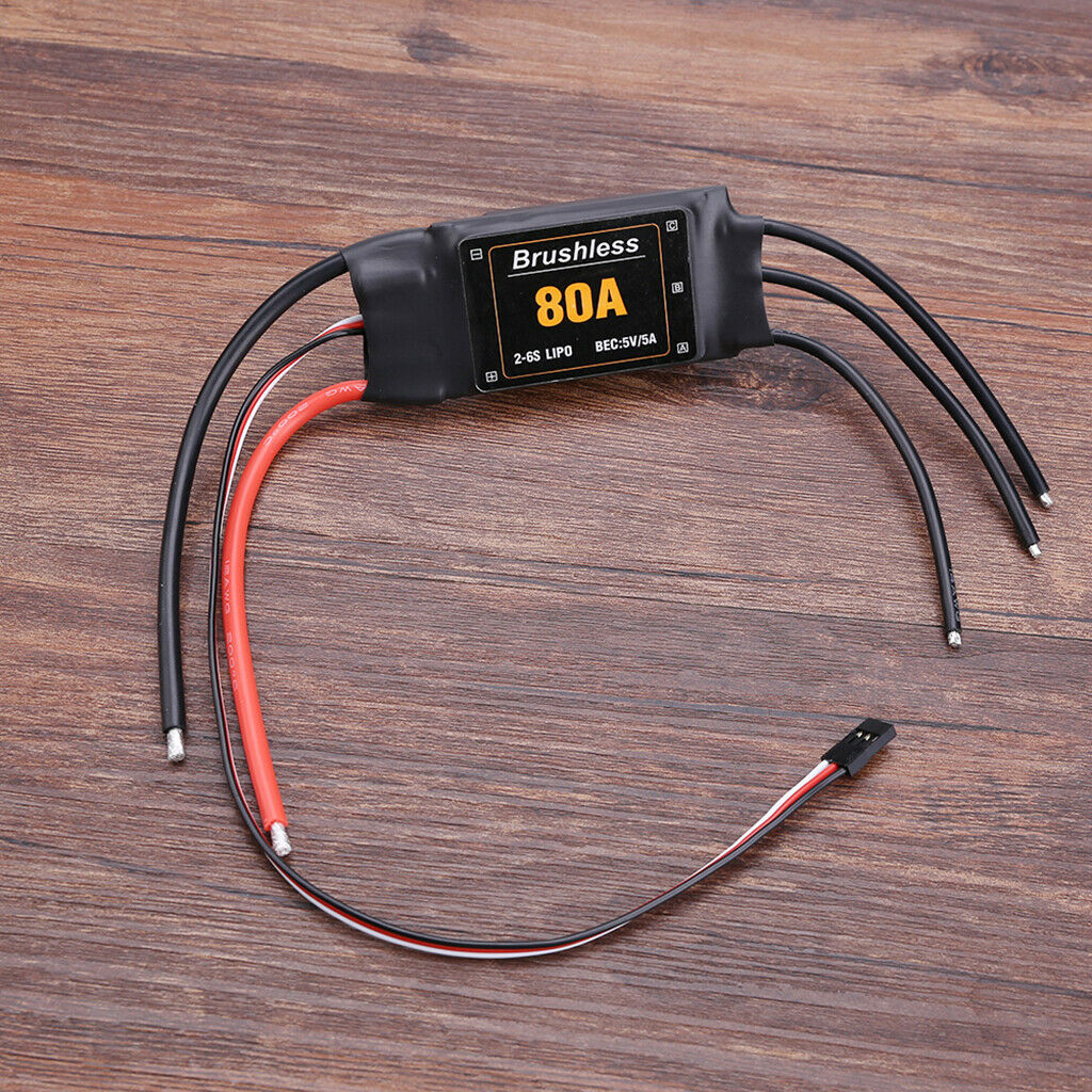 1pc 80A Brushless ESC Speed Controller for RC Drone Aircraft Components