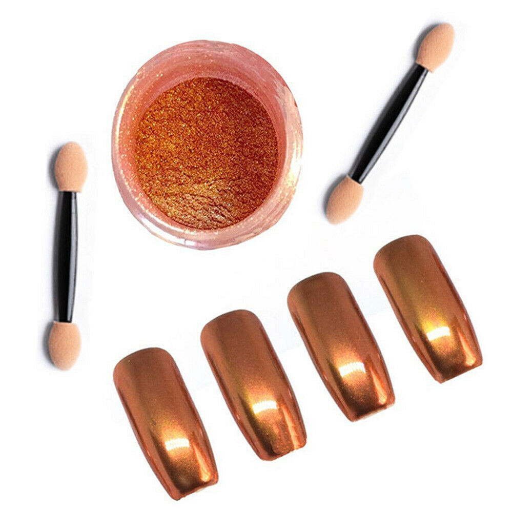 Nail Glitter Powder Polish Mirror Effect Pigment Nail Art Decoration 2g Supplies