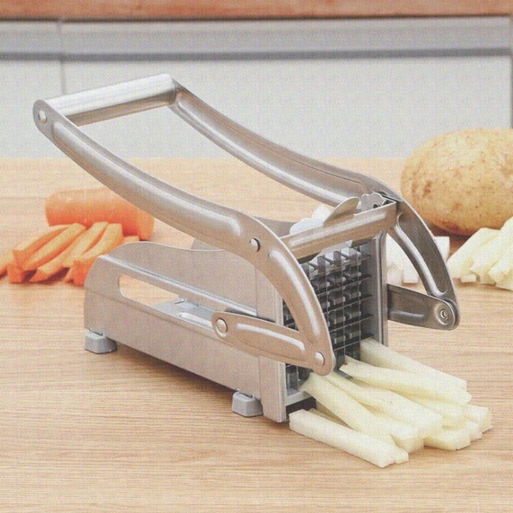 Stainless Steel French Fry Cutter Potato Vegetable Slicer Chopper Dicer