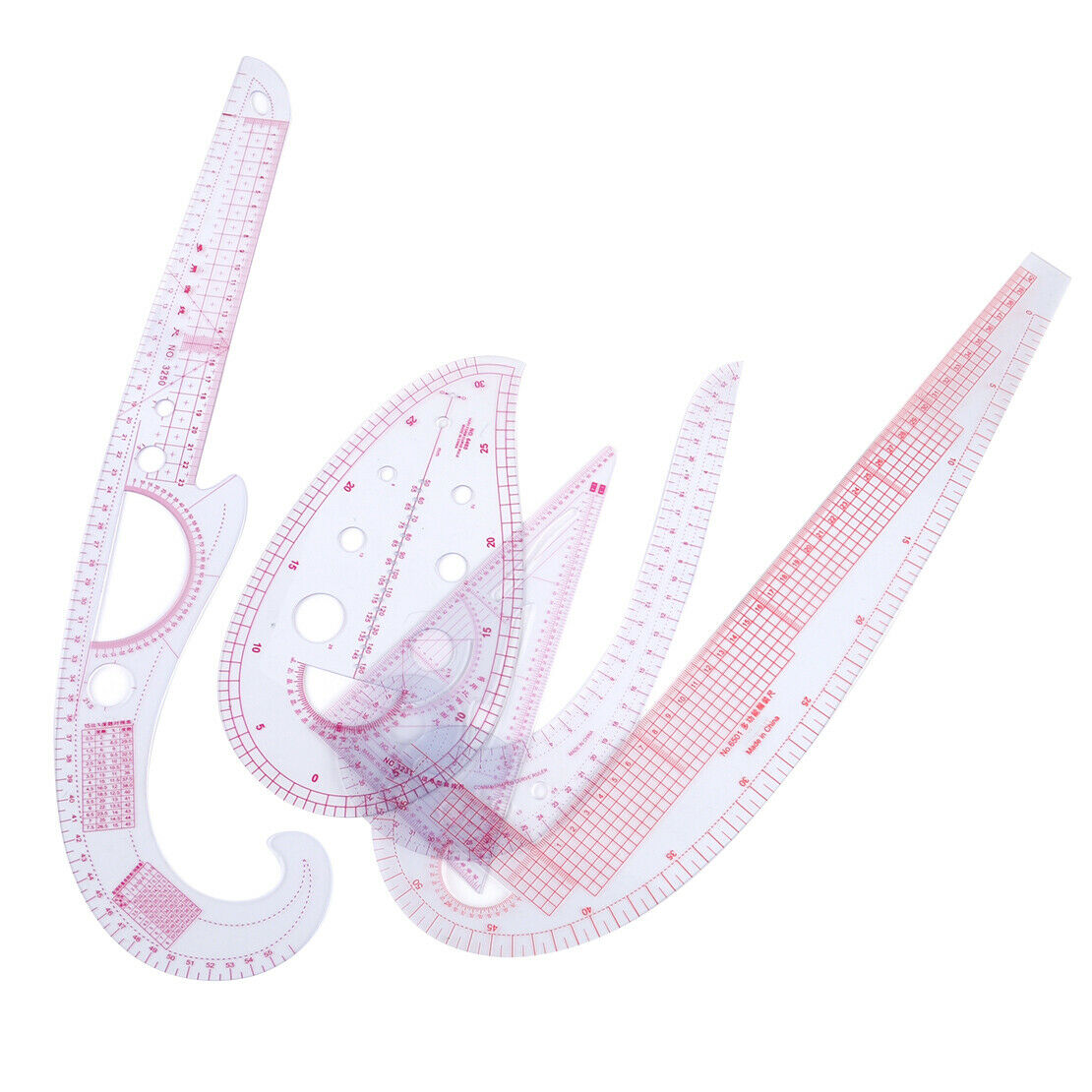 Multi-style Measure Tool French Curve Metric Ruler for Dressmaking Sewing 5x An