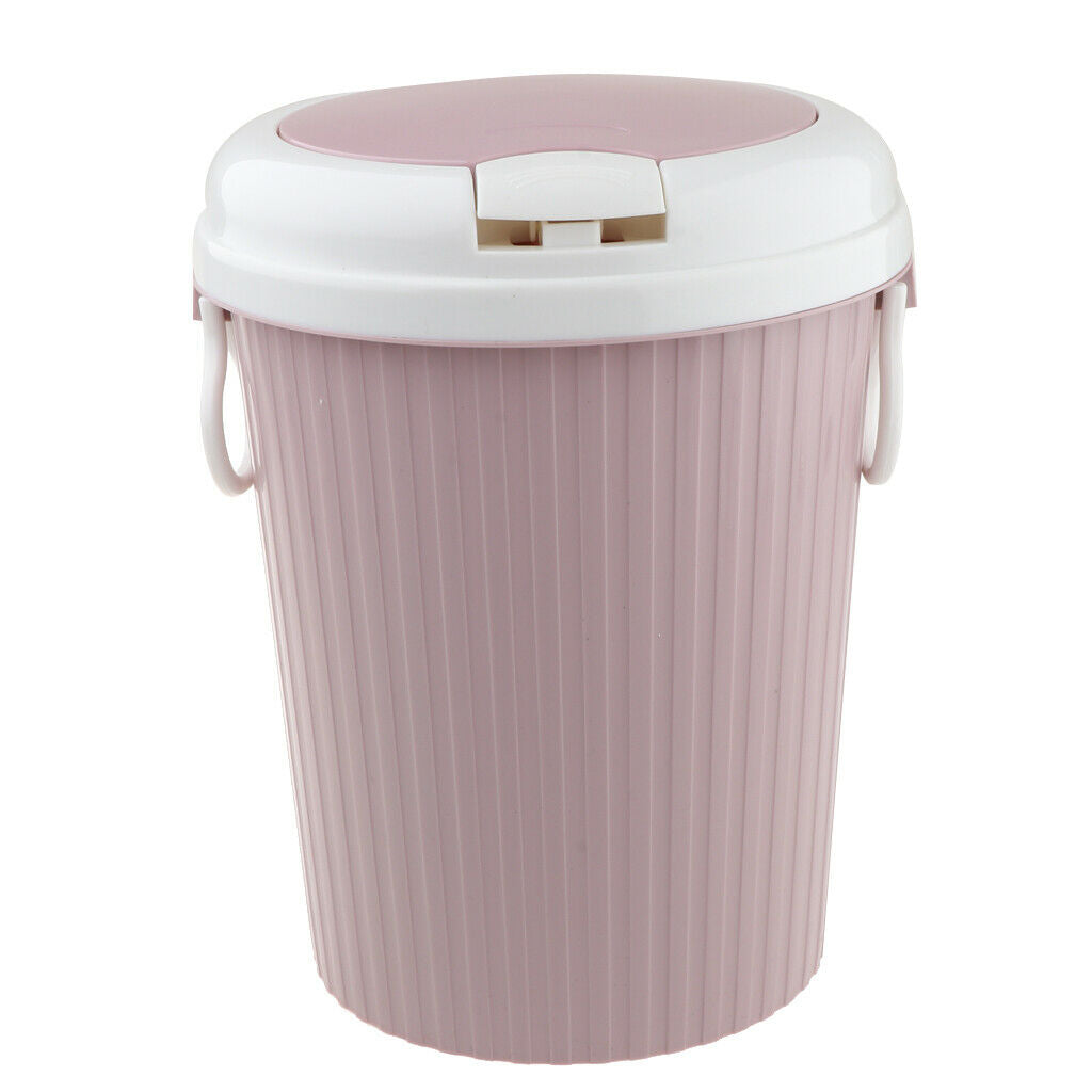2Pcs S L Household Kitchen Bedroom Bathroom Trash Can Garbage Bin with Lid