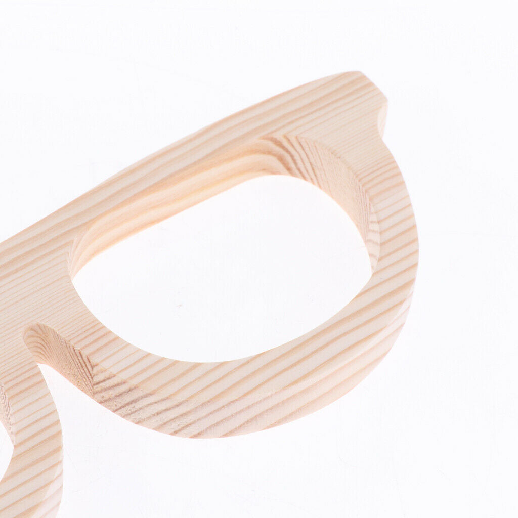 Wood Sunglasses Eyeglass Rack Display Stand Holder for Office Home Desk