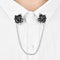 Rose Elegant Sweater Shawl Chain Clips Cardigan Collar Ladies Gift, Exquisite