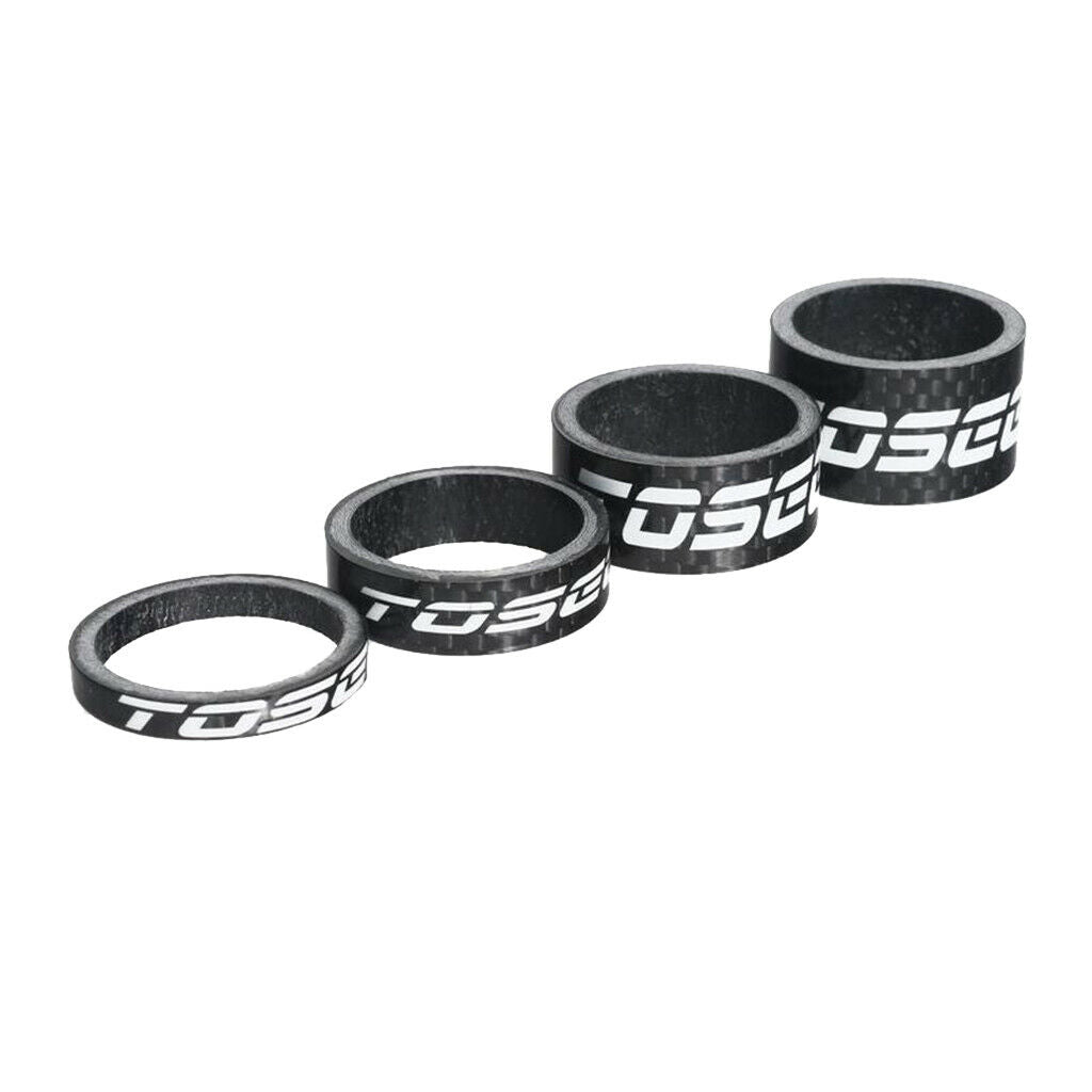Carbon Fiber Spacer  Stem Spacers Set (4 Pieces) 28.6mm