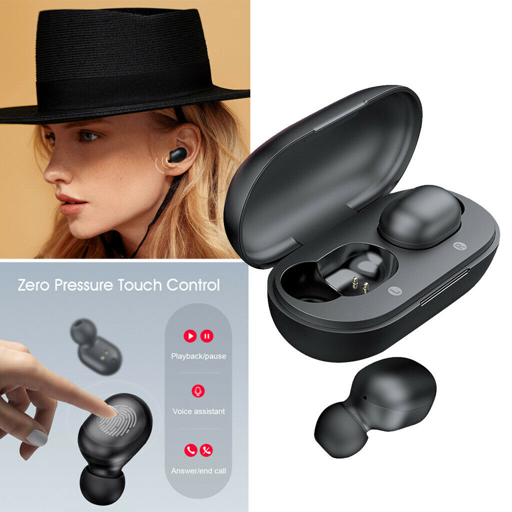 GT1 Plus Bluetooth 5.0 Sports HD Stereo Touch Control Ear Buds  Black