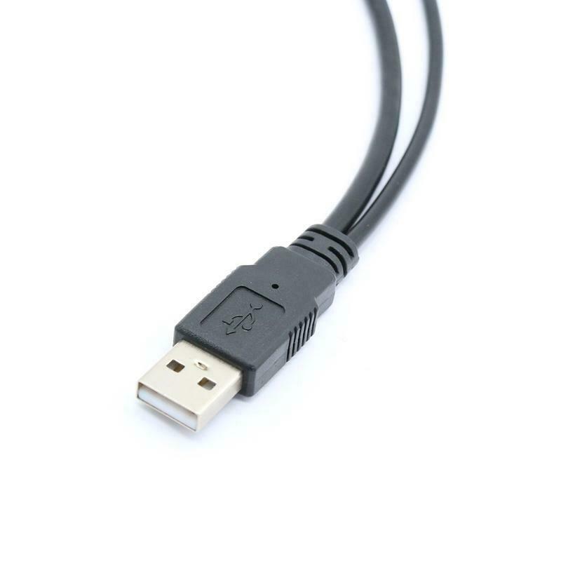 Universal USB Splitter Y Cable 1 Male to 2 Female Extension Cord Connector